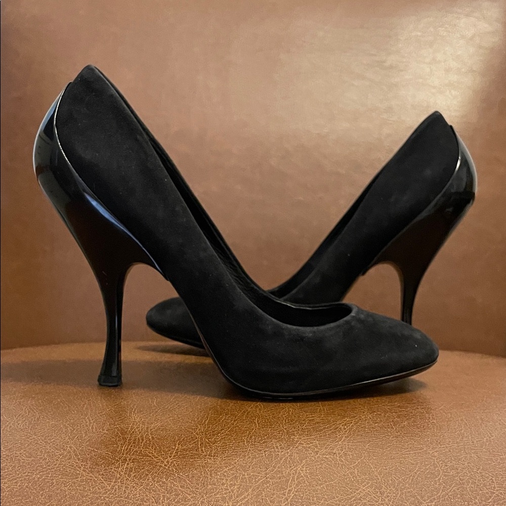 Miu Miu Black Suede Heels